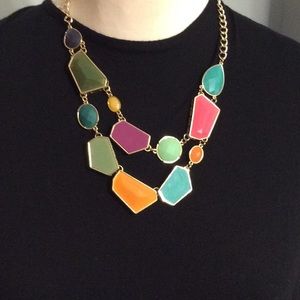 Costume jewelry, beautiful, colorful, necklace.